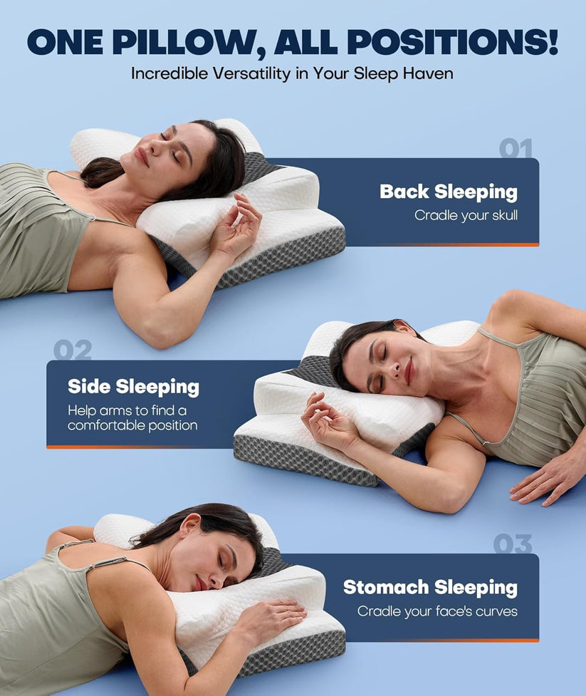 Healumix™ Ergonomic Memory Foam Pillow