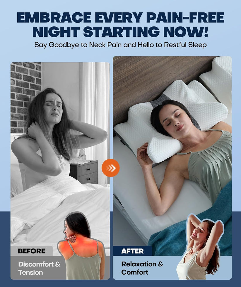 Healumix™ Ergonomic Memory Foam Pillow